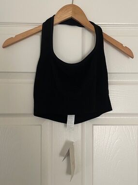 🖤 Fabletics Piper Seamless Black Halter Bra 🖤